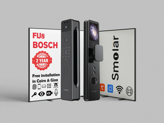 Bosch FU8 3D Face Cat Eye Palm Vein Smart Door Lock – Mobile App Control, Palm Vein Unlock & Active Intercom - 2806