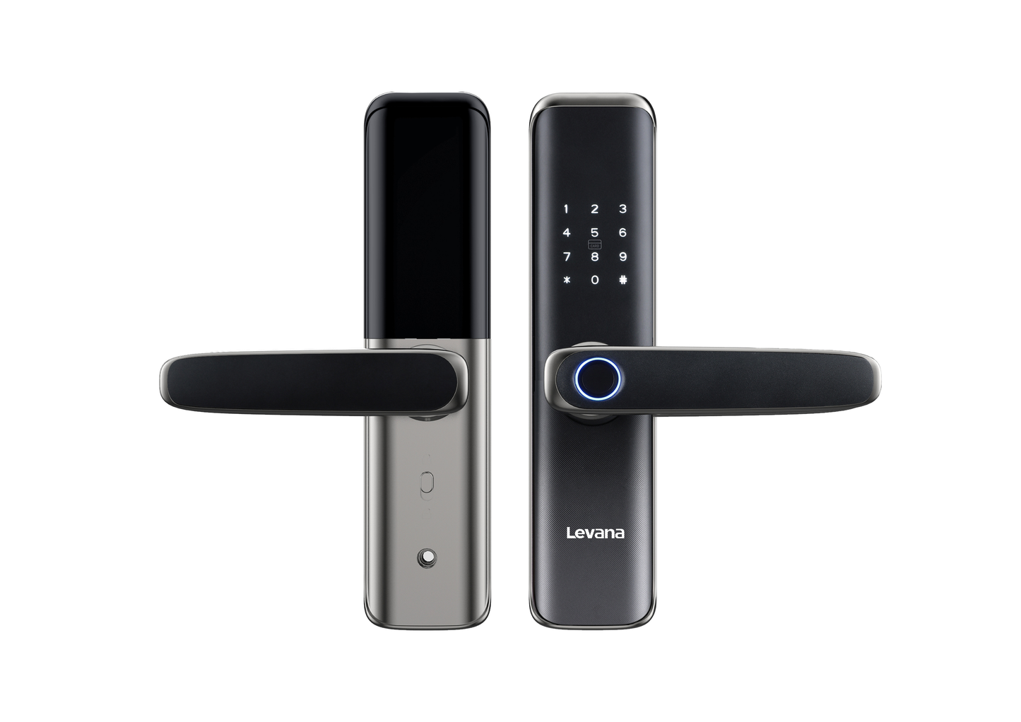 Levana D01i Smart Door Lock – Fingerprint, Password & Card with Mobile App Control (Free Shipping & Installation in Cairo & Giza)
