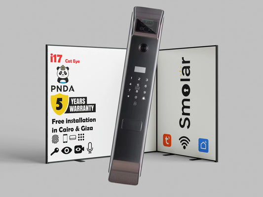 PNDA i17 Cat Eye Smart Door Lock – Video Intercom, Fingerprint & Tuya App - 2626